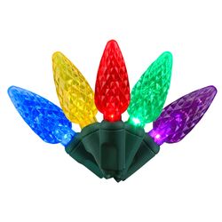 Holiday Bright Lights LED C6 Multicolored 200 ct String Christmas Lights 50 ft.