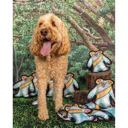 Fuzzu Wild Woodies For Dog Multicolored A Yeti Named Betty Dog Toy Medium 1 pk