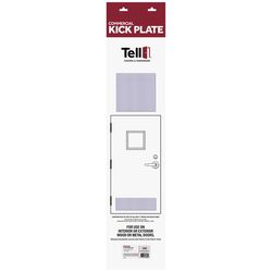Tell 6 in. H X 34 in. L Satin Stainless Steel Kickplate