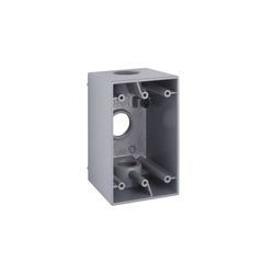 Bell Old Work 22.5 cu in Rectangle Aluminum 1 gang Weatherproof Box Gray