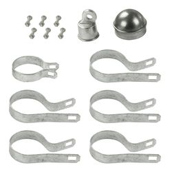 YardGard 6 ft. H Aluminum Chain Link Fence End/Gate Post Kit
