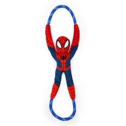 ZippyPaws Marvel RopeTugz For Dog Blue/Red Spider-Man Dog Toy 1 pk