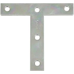 National Hardware 4 in. H X 4 in. W Zinc-Plated Steel Tee Plate