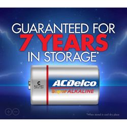 ACDelco Maximum Power C Alkaline Batteries 4 pk Carded