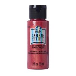 FolkArt Color Shift Metallic Raspberry Flash Craft Paint Exterior and Interior 2 oz