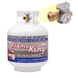 Flame King 20 lb Steel Empty LP Tank with Gauge