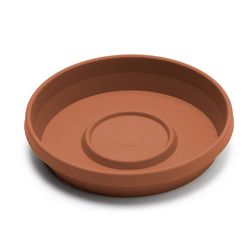 Bloem Terra 2.5 in. H X 11.25 in. W X 13 in. D Plastic Traditional Plant Saucer Terra Cotta