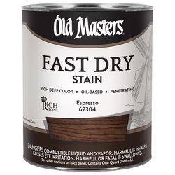 Old Masters Semi-Transparent Espresso Oil-Based Alkyd Fast Dry Wood Stain 1 qt