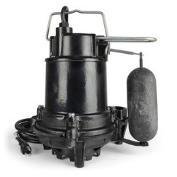 ECO-FLO 1/2 HP 5100 gph Cast Iron Vertical Float Switch AC Submersible Sump Pump 8 ft³