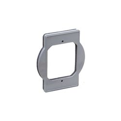 TayMac Old Work Rectangle Polycarbonate 1 gang Box Extension Ring Gray