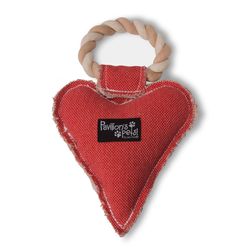 Pavilion Pavilion's Pets For Dog Red Cotton Heart Squeak Dog Toy 10 1 pk