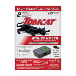Tomcat Bait Station and Bait Blocks For Mice 2 oz 2 pk