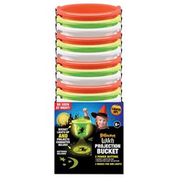 Magic Seasons LED Halloween Witch Bucket 1 pk (RANDOM COLOR)