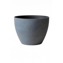 Austram Vizcaya 11 in. H X 14 in. W X 14 in. D Stone Planter Anchor Grey