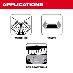 Milwaukee M18 1-1/4 in. Aluminum Toggle Switch Bottom Battery Transfer Pump
