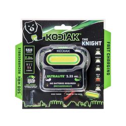Kodiak 560 lm Black LED Rechargeable COB Head Lamp