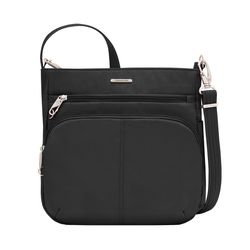 Travelon Large Polyester Black Crossbody Bag