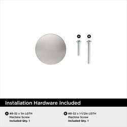 Amerock Chalice Transitional  Round Cabinet Knob 1.25 in. D 1.25 in. Polished Chrome 1 pk