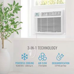 Keystone 18000 BTU 115 V Window Air Conditioner w/Remote 1,000 sq ft
