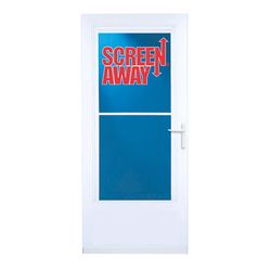 Larson Screen Away 81 in. H X 32 in. W Vinyl/Wood White Mid-View Reversible Storm Door