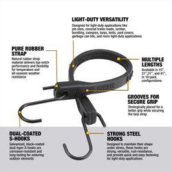 DeWalt Tarp Strap 15 in. L 10 pk