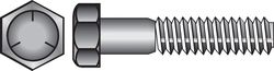 HILLMAN 5/8 in. D X 6 in. L Heat Treated Zinc Steel Hex Head Cap Screw 25 pk