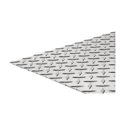 Boltmaster 0.06 in. X 24 in. W X 48 in. L Bright Aluminum Diamond Tread Plate