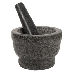 Taco Tuesday Black Granite Mortar and Pestle 1.5 cups