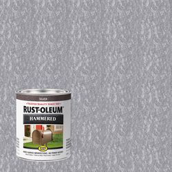 Rust-Oleum Stops Rust Indoor and Outdoor Hammered Silver Protective Paint 1 qt