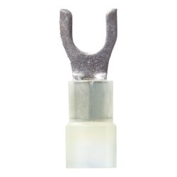 Jandorf 12-10 Ga. Insulated Wire Spade Terminal White 5 pk