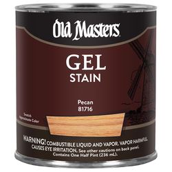 Old Masters Semi-Transparent Pecan Oil-Based Alkyd Gel Stain 1/2 pt