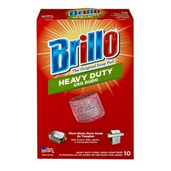 Brillo Heavy Duty Soap Pad For All Purpose 3 in. L 10 pc