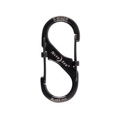 Nite Ize S-Biner SlideLock Stainless Steel Black Locking S-Biner