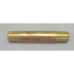 Campbell 1 in. MPT Red Brass Nipple 2 in. L