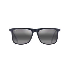 Maui Jim Makamae Sunglasses Unisex Matte Blue Frame Neutral Grey Lens Polarized