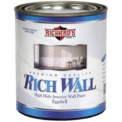 Richard's Paint Rich Wall Eggshell Tint Base Interior Latex Wall+Trim Paint Interior 1 qt