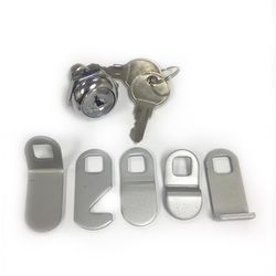 Architectural Mailboxes Brushed Nickel Steel Clockwise Mailbox Lock 2