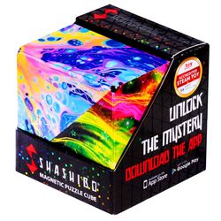 Shashibo Holographic Cosmos Magnetic Puzzle Cube Multicolored 12 pc
