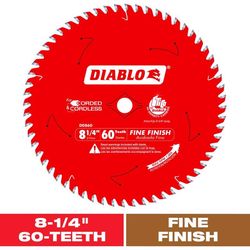 Diablo 8-1/4 in. D X 5/8 in. TiCo Hi-Density Carbide Circular Saw Blade 60 teeth 1 pk