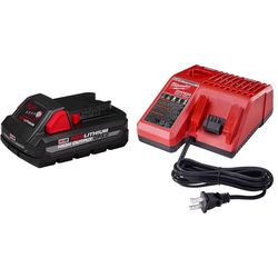 Milwaukee M18 REDLITHIUM CP 3 Ah Lithium-Ion Battery and Charger 2 pc