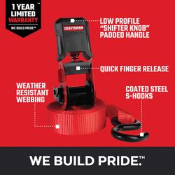 Craftsman 1 in. W X 12 ft. L Ratchet Strap 500 lb 4 pk