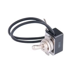 Calterm 10 amps Toggle Switch Black/Silver 1 pk