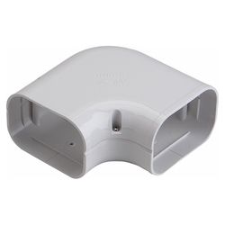 Slimduct Line Set Covers 6 in. W X 6 in. H White