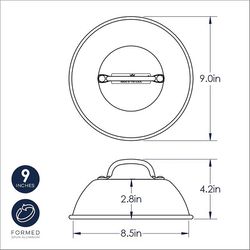 Nordic Ware Aluminum Cheese Melting Dome 9 in. L X 9 in. W 1 pc