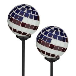 Regal Art & Gift Multicolored Glass/Metal 24 in. H X 3.75 in. L Solar Garden Stake