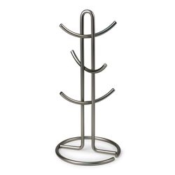 Spectrum Euro 7 in. L X 7 in. W X 15 in. H Silver Mug Holder