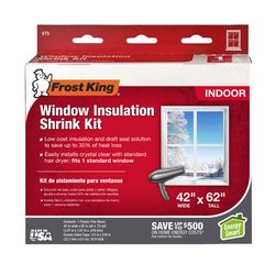 Frost King Indoor Window Film Insulator Kit 62 in. L X 42 in. W 1 pk