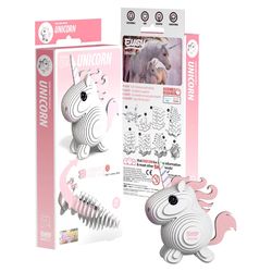 Safari Ltd. Eugy Unicorn 3D Puzzle Pink/White