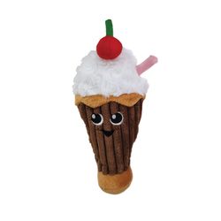 Boss Pet Chomper For Dog Multicolored Plush Milkshake Dog Toy Small 1 pk