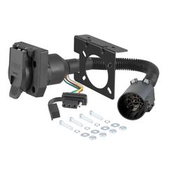 CURT 4-Way to 7-Way Dual Output Trailer Wiring Connector